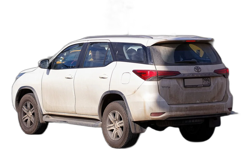 Fortuner — real photo, background removed